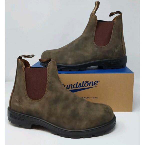 Blundstone Other - Blundstone 585 Rustic Brown Chelsea Boots Mens 9.5 Waterproof Leather